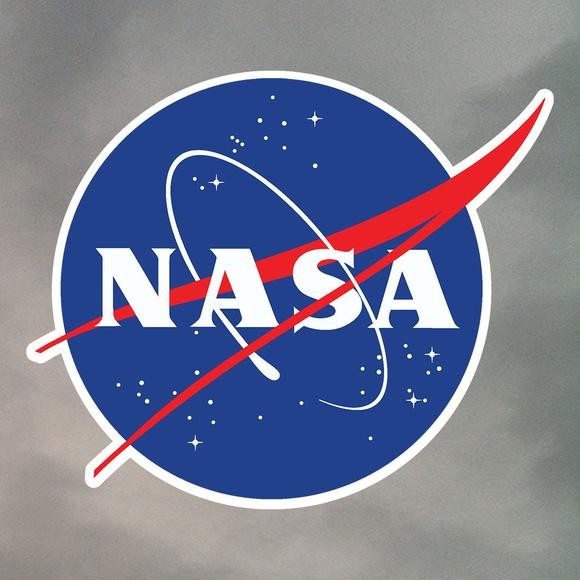 Electric blue NASA logo inside a circle with artistic font - Best Instagram Accounts To Follow In 2018.