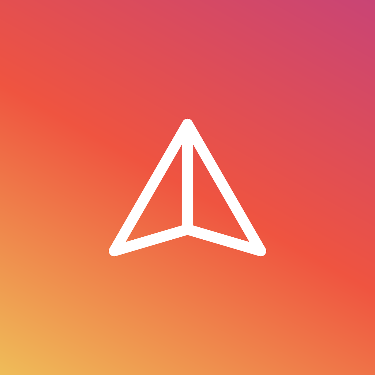 Triangle pattern with symbols and text "A" in a unique font, arranged in parallel lines.